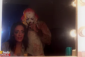 Halloween - Horror Movie Actress With Slim Fit Body And Plump Ass Confronted By Real Bad Guy - porn video