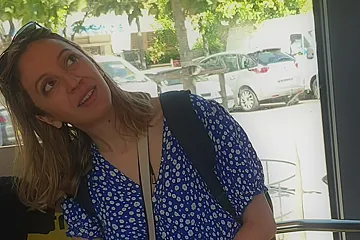 Pretty Blonde Step moms Feet In White Mjus Ketta Sandals (faceshot) - porn video
