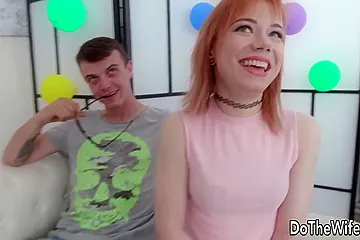 Petite Wife Kira Roller Satisfies Her Anal Lust While Hubby Watches - porn video
