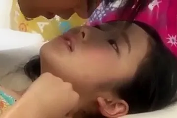 I put my finger in and out of her shaved pussy and cum inside her. - porn video