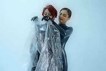 Girl In Rubber - Bagged - Breath Play - porn video
