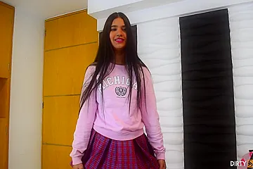 schoolgirl Fucks Her Stepbrother And Wears Her Stepmoms Panties (18+) - porn video