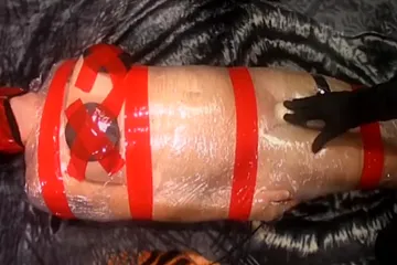 Mummified, Taped And Vibed - porn video