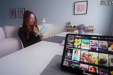 Nerdy Teen Stepsis Gets A Facial Instead Of Help With Homework (18+) - porn video