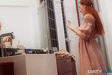Skinny Redhead On All Fou - Red Madness - porn video