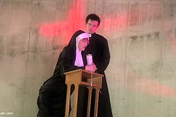 Nun Priest Cosplay Religious Fantasy - porn video