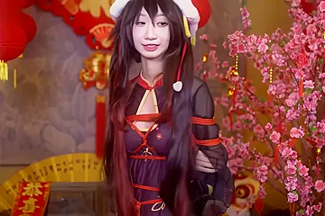 Genshin Cosplay Shibari - porn video