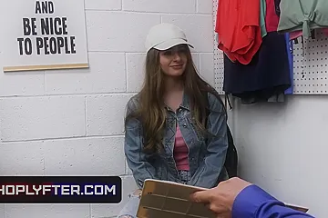 Attractive Teen With Big Natural Tits Penelope Gets Caught Shoplifting And Taught An Anal (18+) - porn video