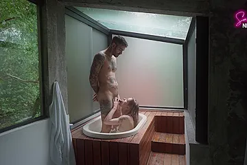 Fucking In The Spa With The Risk Of Getting Caught! - Sammmnextdoor Date Night #29 - porn video