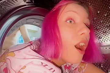 Vasya Sylvia - Stepsister Got Stuck In The Washing Machine And Got Fucked - porn video