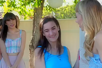 Ivy Wolfe, Danni Rivers - Caught At The Kissing Booth - porn video
