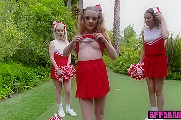 Gia Gelato, Lily Glee And Emma Starletto - Ebony Old Cheerleader And Banging - porn video