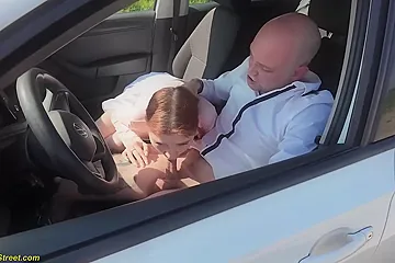 Playful Cutie At Dick Sucking Dirt - porn video