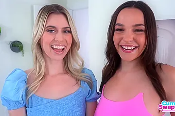 Filthy Teen Sluts Threesome Amazing Porn Video (18+) - porn video