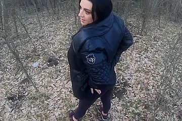 Blow-job In The Woods With My Husband Friend- Down-jacket Fetish 249 - Preview - porn video