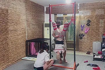asian bondage and inverted suspension bondage - porn video
