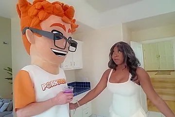 Amari Annes Blowjob Chugs My Banana For A Cum-on-tits Finale! - porn video