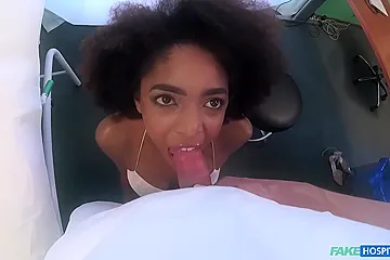 Hot Brazilian Ebony Student 18+ Has A Medical Examination - porn video