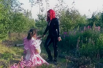 Femdom Joi For Newbiw Sissy Slut! Spanking In The Forest Wearing Latex! - porn video