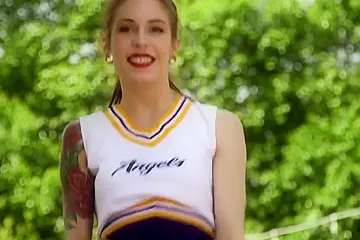 Anna De Ville - Cheerleader Gangbang - porn video