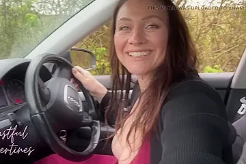 My Best Friends Cheating Milf Stepmom Couldnt Resist Fucking Me Right There In Her Car - porn video