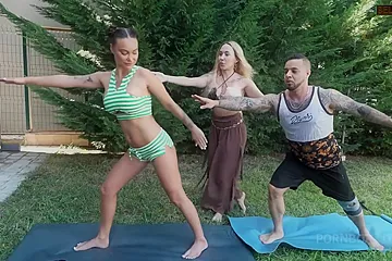Bella Mur & Monika Fox - Is This Really Yoga - porn video