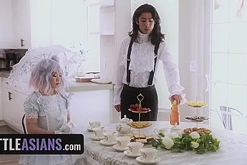 Cosplay Asian Hardcore: Skinny Pink-haired Asian Princess Craves An Afternoon Cock - Kimmy Kimm - porn video