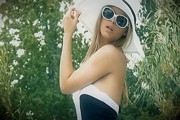 Small Tits Swedish Blonde Teen Fucked Hard In The Pool (18+) - porn video