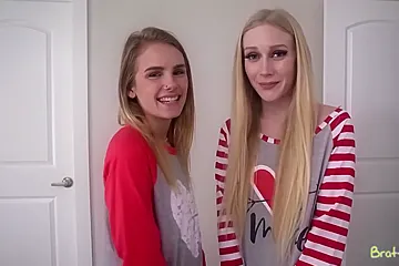 Emma Starletto, Natalie Knight - Stepsibling Valentines Day Club - porn video