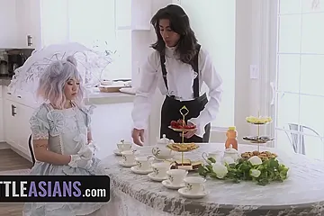 Cosplay Asian Hardcore: Skinny Pink-haired Asian Princess Craves An Afternoon Cock - Kimmy Kimm - porn video