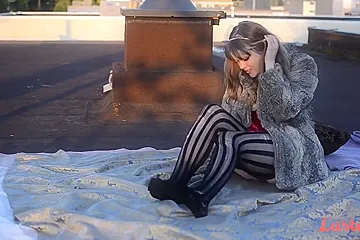 Chubby Teen Girl Open Air Affair - Outdoor Sex (18+) - porn video