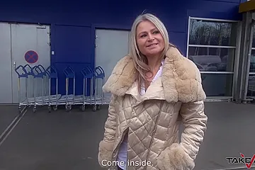 Hot Busty Gilf Gets Fucked In The Van - porn video