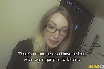 Leggy British Blonde Babe Fucking In An Elevator By A Policeman - porn video