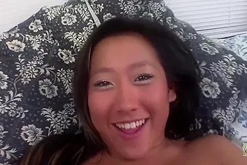 An Asian Lady Wearing Lingerie Likes To Have Sex With People Of Different Sizes In A Reverse Cowgirl Fashion - porn video