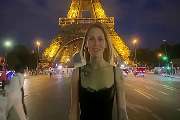 Date Night - Fuck Me Hard On The Couch In Paris - Alexxx Next Door And Sammm Next Door - porn video
