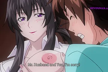 The Neighbor's Cheating Wife can't Control Herself, I can't Resist her Temptation - Hentai Anime - porn video