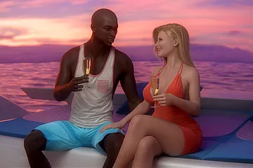 Curvy Wife Mia Cheating her Hubby with 2 Massive BBC (3D Anime) - porn video