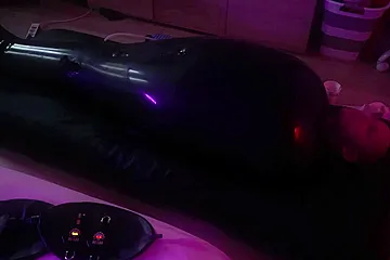 Wife Punishes Her Husband-Slave in Full-body-Inflate Latex Bag - ESTIM - Restricted Breathing - Bagged - porn video