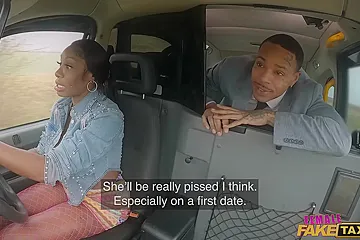 Ebony Mystique - Backseat Blowjob Then Hard Sex - porn video
