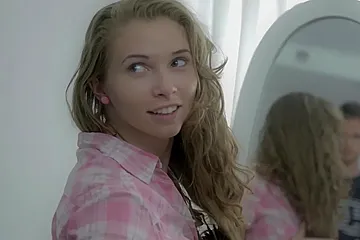 Blonde Receives A Facial After Riding A Boner - porn video